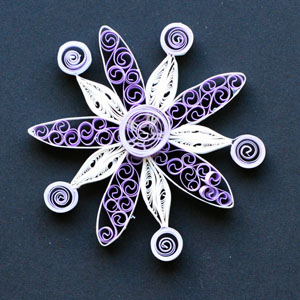Quilled Christmas Ornament Snowflake