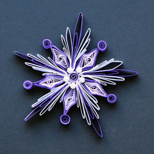 Quilled Christmas Ornament Snowflake
