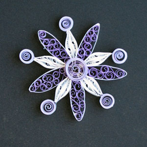 Quilled Christmas Ornament Snowflake