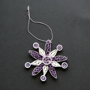Quilled Christmas Ornament Snowflake