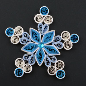 Quilled Christmas Ornament Snowflake
