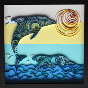 Quilled Dolphins Dreamscape