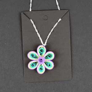 Quilled Flower Necklace