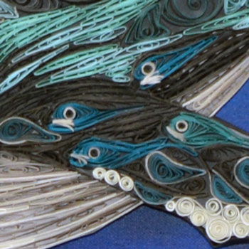 Quilled Humpback Whale With Baby